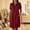 *Red, variant on ClodeEU Women's Collared Half Button Short Sleeve Knee Length Dress with Pockets,Casual Summer Dress Army Green,Women's Plus L