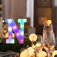 thumbnail image 6 of Colorful Led Marquee Letter Lights with Remote Control - 16 Color Changing Party Bar Letters with Lights Decorations for Home, Events, and Wall Decor, 6 of 7