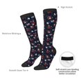 thumbnail image 4 of Balery Vintage Rose Printed Novelty Socks Men's Women's Crew Socks Sports Socks Knee High Socks Cotton Socks Quirky and Cool Socks, 4 of 9