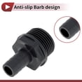 thumbnail image 5 of Unique Bargains Plastic Hose Barb Fitting 5/8" 1/2"BSPT Male Thread Straight Pipe Connector 5 Pcs, 5 of 7