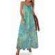 thumbnail image 1 of Vestido bohemio floral estilo bohemio hippie, vestido playero largo con escote en V, vestidos casuales largos con tirantes, ropa de calle de talla grande, 1 of 7