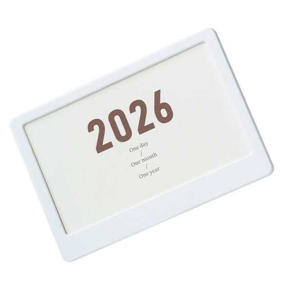 MOMOJIA 2026 Calendar Display Stand And Picture Frame Double Function Desk Organizer