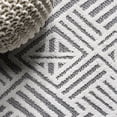 thumbnail image 4 of JONATHAN Y SOUTH BEACH 2 x 8 Runner Rug, Jordan Pile Art Deco Geometric - White/Black, SBH103A-28, 4 of 9