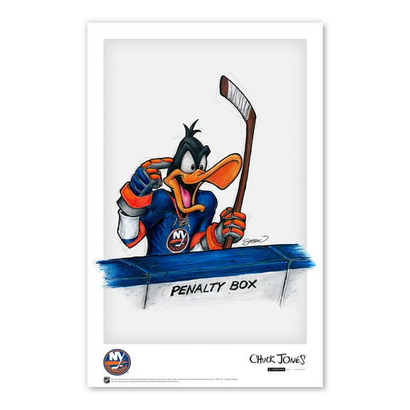 Daffy Duck New York Islanders 11" x 17" Looney Tunes Poster Print