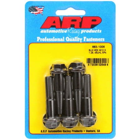 

ARP Bolts Hex Black Oxide M10 x 1.25 x 45 (5/pkg) | 663-1006