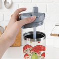 thumbnail image 6 of Frog Tumbler with Handle Thermal Insulated Mushroom Water Bottle 30oz Flip Straw Cute Frog Themed Gifts, 6 of 6