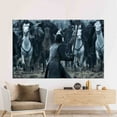 thumbnail image 2 of Modern Wall Art, Horse Art, Abstract Printed, Jon Snow Game of Thrones, Jon Snow Wall Decor, Famous Art, Game of Thrones Canvas, Canvas Wall Decor - Black Framed, 2 of 9