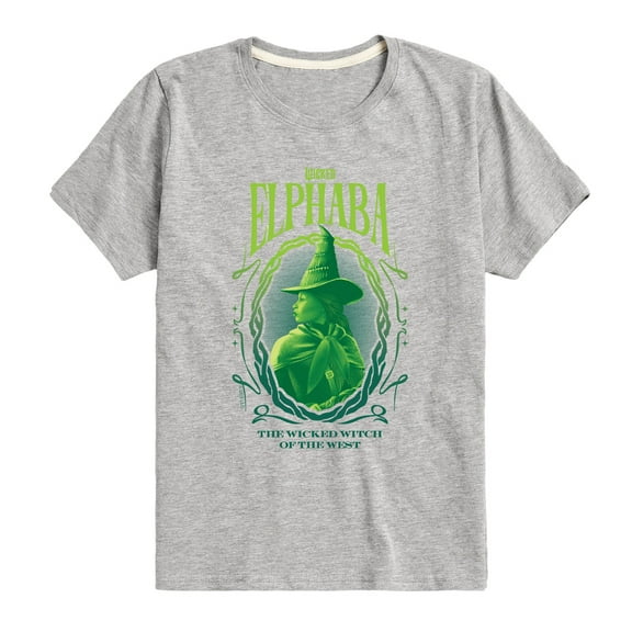 Wicked - Elphaba the Wicked Witch Of the West - Boys Toddler and Youth Short Sleeve Graphic Tee