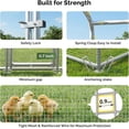 thumbnail image 5 of Large Metal Chicken Coop with Galvanized Hardware Cloth, Chicken Coop Run Pen for Yard with Waterproof Cover, Outdoor Large Walk-in Chicken Coops for 20 Chickens Duck Pen House Cage Run, 5 of 7