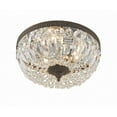 thumbnail image 2 of Crystorama 3 Light Hand Cut Crystal English Bronze Ceiling Mount, 2 of 10