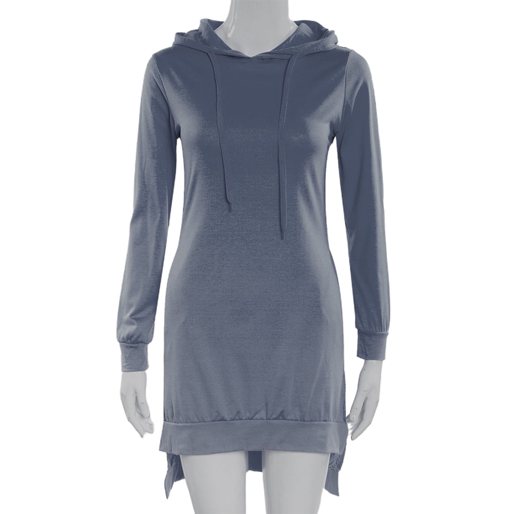 knee length hoodie sweatshirt