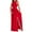 Red, variant on Women's Summer Halter Maxi Dresses Sleeveless Backless Hem Split Dresses Party Dress Flowy Wedding Dress