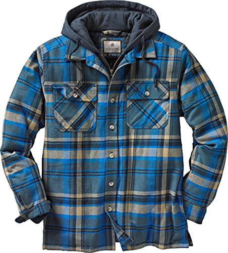 X-Large Tall Field Tract Plaid Legendary Whitetails Mens Maplewood Hooded Shirt Jacket 