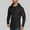 Black, variant on Zylanna Men's Pullover Hoodies, Hooded Sweatshirt Elastic Long Sleeve Workout Running Athletic Jacket with Pockets Gray Size 2XL