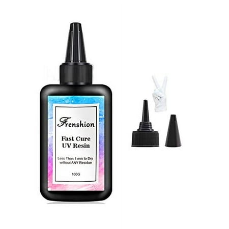 100G Lastest UV Hard Resin,Fastest Curing, Zero Yellowing Super Transparency Resin, Ultraviolet Solar UV Resin for Jewelry Making Casting & Coating,Craft DIY + 2 Pairs of Glove