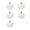 1-White, variant on 5Pcs Mini Artificial Pumpkins Ornaments 3 Sizes White/Orange Foam Plastic Small Pumpkins Fall Thanksgiving Halloween Table Decor