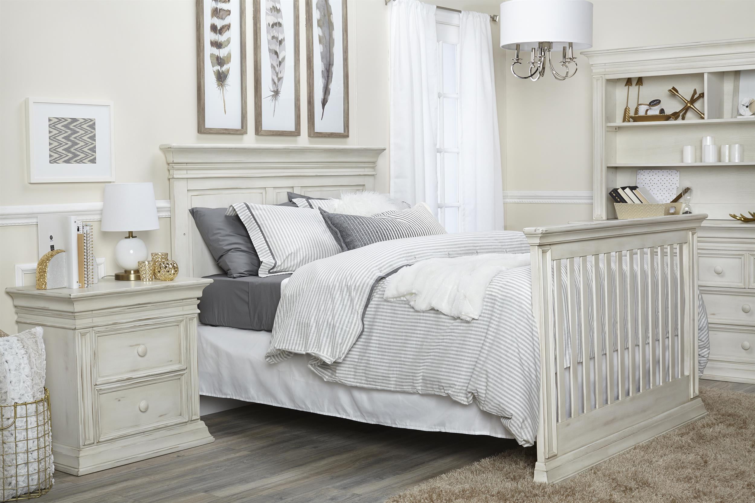 Baby Cache Vienna Full Bed Conversion Kit Antique White
