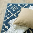 thumbnail image 5 of HomeRoots 9' X 13' Blue and Ivory Floral Stain Resistant Indoor Outdoor Area Rug, 5 of 5