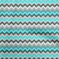 thumbnail image 1 of oneOone Cotton Silk Turquoise Blue Fabric Chevron Dress Material Fabric Print Fabric By The Yard 42 Inch Wide-0E, 1 of 6