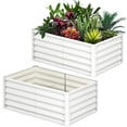 thumbnail image 1 of BeesClover 2-Pack Metal Raised Garden Beds, Rectangular Outdoor Planter Boxes for Vegetables, Flowers, and Plants, 1 of 8