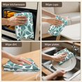 thumbnail image 5 of 6 Pcs Funny Kitchen Towels,Orange Geometric Pattern Microfiber Dish Towels,Kitchen Tea Towels,Kitchen Towel Set (18" X 26"), 5 of 7