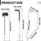 thumbnail image 2 of 3 Pcs Fryer Cleaning Tools L Shaped Stainless Steel Bristles Fryer Deep Cleaning Brush Rod for Restaurant Air Fryer, 2 of 5