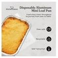 KitchenDance Disposable 1 Lb Mini Loaf Pan with Clear Lid 15 Ounces