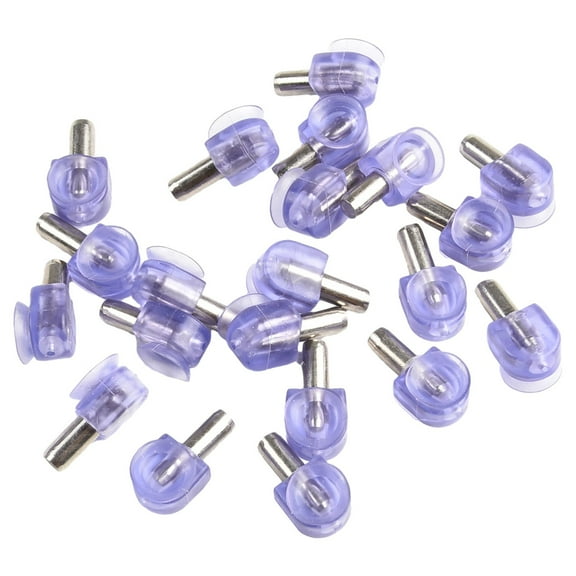 20Pcs Shelf Support Studs Pegs Pins Plugs 6Mm Cabinet Bracket Silver