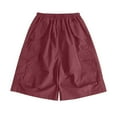 thumbnail image 5 of YUELONGHU Toddler Boys Sweatpants 8-12 Years Back to School Toddler Joggers 4T Girls Children's Fashion Work Shorts Elastic Waistband Summer Loose Shorts (1 12 Years Old), 5 of 5