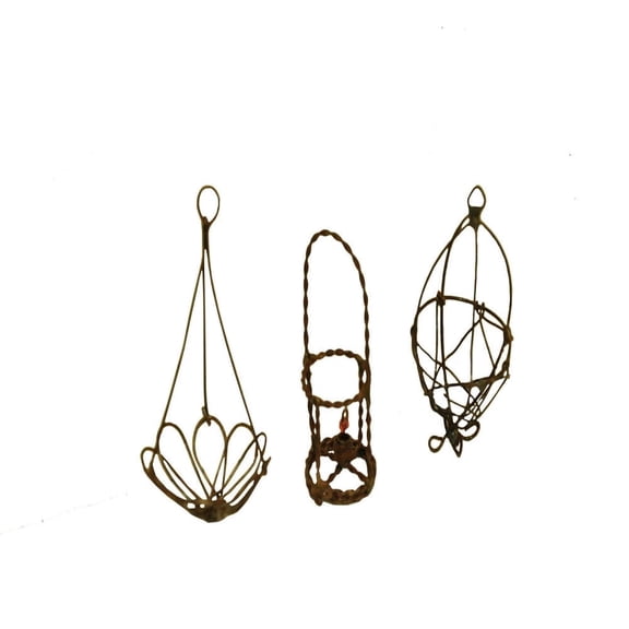 G & F Products Miniature Wire Fairy Garden Accessories, 3-Piece Metal Set, 2-Inch Height, Decorative Miniature Garden Decor