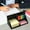 Black, variant on YIMWNYI Note Pad, Rotary Folding Storage Note Box, Multi-Functional Sticky Paper Organizer with 5 Color Strips, Large Capacity for Office Supplies and Desk Organization - Red and Brown