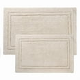 thumbnail image 5 of Cotton Solid 2-Piece Cream Highly Absorbent Non-Slip Backing Bath Rug Set by Superior, 5 of 12