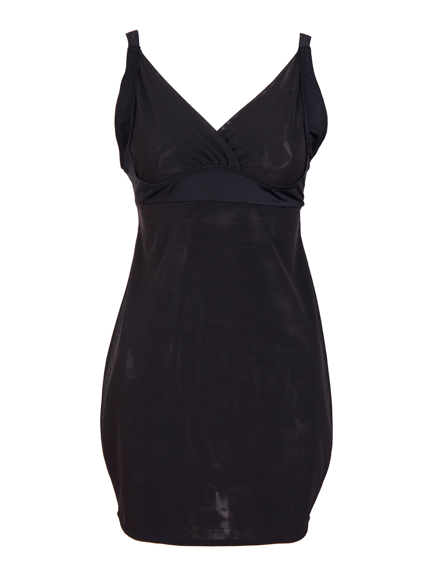 2XL, Black Womens Full Body Shaper Body Wrap Shapewear Skirt Seamless Stretch Base Tube Top Body Tight Skirt 