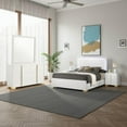 thumbnail image 6 of Dex 4pc Queen Bedroom Set with Modern LED Headboard- Mirror- White, 6 of 6