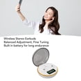 thumbnail image 3 of Sleep Headphones with Digital Display Charging Case for Side Sleepers, Bluetooths Earbuds Built in Battery, Wirelessly Earphones for Sleep Work Workout, 3 of 8