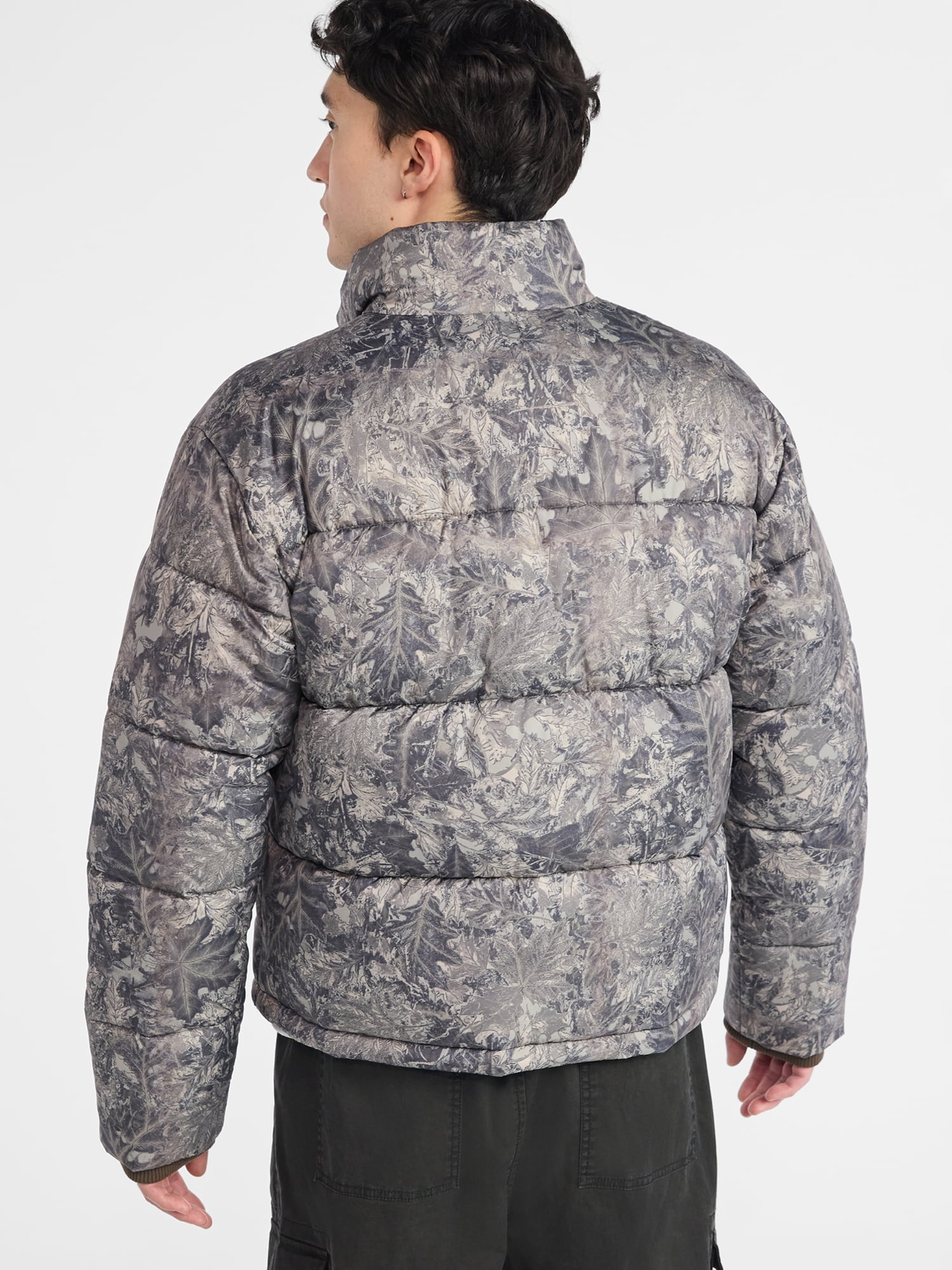 No Boundaries Men's and Big Men's Puffer Jacket, Size S-3XL