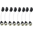 thumbnail image 1 of CHAO 8 portalámparas de cerámica GU10 con conector de cable 2A 250V Adaptador de base de portalámparas GU10 con cables aislados para lámparas LED GU10 CFLS Halo Como se muestra Como se muestra, 1 of 5