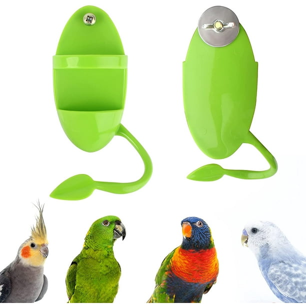 2 uds comedero para pájaros al aire libre comedero para pájaros colgante alimentador para loros dispensador de comida para pájaros dispensador de semillas para pájaros al aire libre Rojo Verde MX-0128516FYD