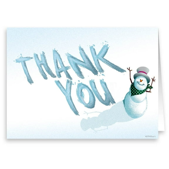Stonehouse Collection Snowman Thank You Note Cards - Snowman 10 Count, 1 Pack