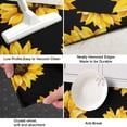 thumbnail image 3 of Black Yellow Sunflower Pattern Kitchen Rug Mat,Kitchen Runner Rugs Non Skid Washable,Decorative Kitchen Floor Mats for Kitchen,Sink,Laundry,17"X47", 3 of 5