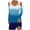Blue, variant on Cameland Women's Long Sleeve Dress Fashion Gradient Cold Shoulder Dress Knee-length Mini Dress
