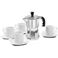 thumbnail image 4 of Imusa Aluminum Espresso Maker Stovetop Coffeemaker 9 Cup, 3 Pack, 4 of 10