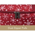 thumbnail image 6 of Covermates Keepsakes Hanging Gift Wrap Storage Bag – Holds up to 20 Rolls - Interior Pockets for Accessories - Holiday Storage, Red Snowflake, 6 of 6
