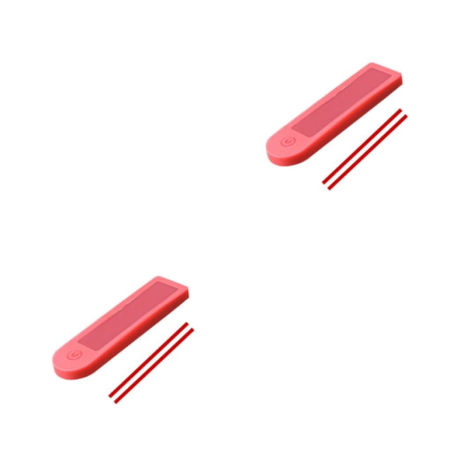 Scienceny Protector de panel de scooter eléctrico de silicona cubierta impermeable del tablero de instrumentos funda protectora accesorio Rojo 2piezas