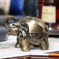 thumbnail image 2 of Lindo Cenicero Creativo con Tapa Cenicero con Forma de Elefante Cenicero de Animales Vintage Adorno de Escritorio, 15 * 10 * 11 cm, 2 of 3