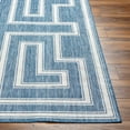 thumbnail image 3 of Hauteloom Taro Living Room, Bedroom Patio Outdoor Area Rug - Bohemian, Transitional - Silver, Royal Denim, Slate - 7'10" x 10', 3 of 6