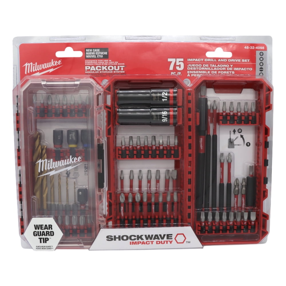 Milwaukee 48-32-4082 Impact Duty Alloy Steel Screwdriver Bit Set with Modular Storage Case (100-Piece)