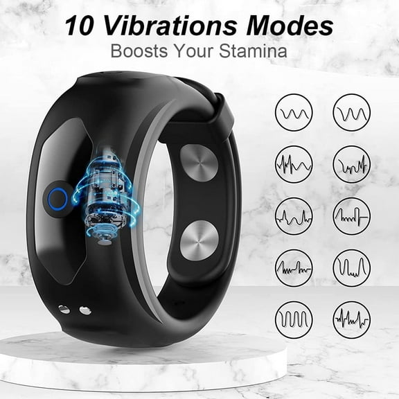 TLUDA Adjustable Vibrating Penis Ring for Men, Soft Silicone Erection Enhancing Ring Adult Sex Toys for Men Couples,Black
