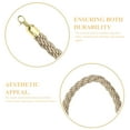 thumbnail image 3 of BESTYASH Crowd Control Rope Stanchion Rope Brown Jute Isolation for Ceremonies 1Set, 3 of 6