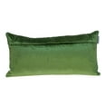 thumbnail image 2 of Olive Quilted Velvet Lumbar Throw Pillow, 2 of 3